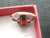 Vintage French Art Nouveau Red Glass Ring