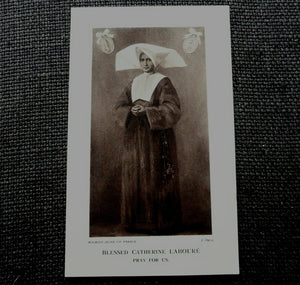 Vintage French Saint Catherine Laboure Holy Card