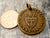 Vintage French Bronze and Enamel Saint Rita Medal, Elie Pellegrin