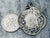 Vintage French Silver Sacred Heart of Jesus Medal