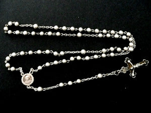 Antique French Silver Rosary