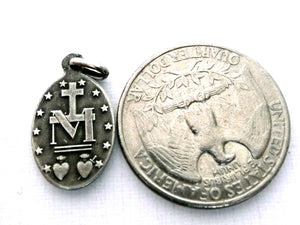 Small Vintage French Silver Miraculous Medal