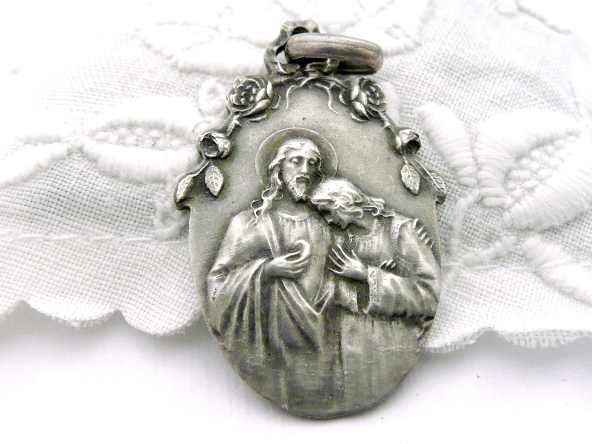 Vintage French Holy Communion Medal