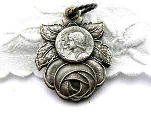 Vintage French Saint Joan of Arc Slide Medal
