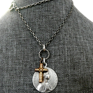 French Virgin Mary Necklace