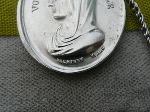 French Vachette Waag Virgin Mary and Guardian Angel Medal